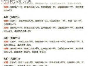 奇迹无双快速冲级必备攻略：快速提升等级的实用技巧和方法