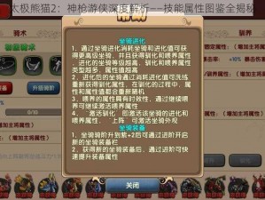 太极熊猫2：神枪游侠深度解析——技能属性图鉴全揭秘