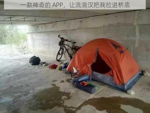 一款神奇的 APP，让流浪汉把我拉进桥底