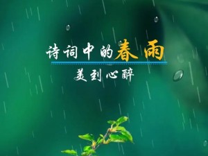 春雨绵绵最经典的一句，为何能打动人心？