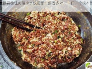 梁教授要稳住肉馅小水饺视频：鲜香多汁，一口一个根本停不下来