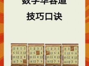 数字华容道通关秘籍：掌握技巧与策略，轻松玩转数字华容道解密之旅