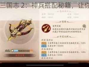 少年三国志 2：神兵搭配秘籍，让你战力飙升