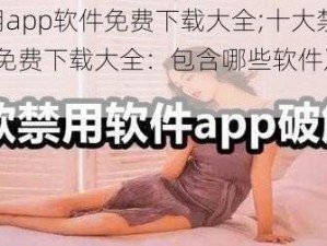 十大禁用app软件免费下载大全;十大禁用 app 软件免费下载大全：包含哪些软件及下载渠道？