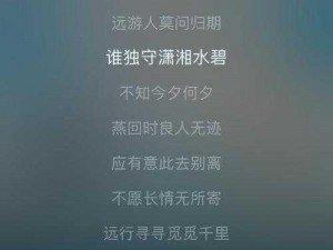 寻一扇有人等候敞开的窗：探索歌曲背后的故事与情感