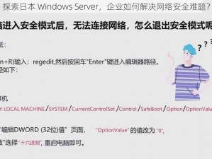 探索日本 Windows Server，企业如何解决网络安全难题？