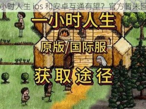 一小时人生 ios 和安卓互通有望？官方暂未回应