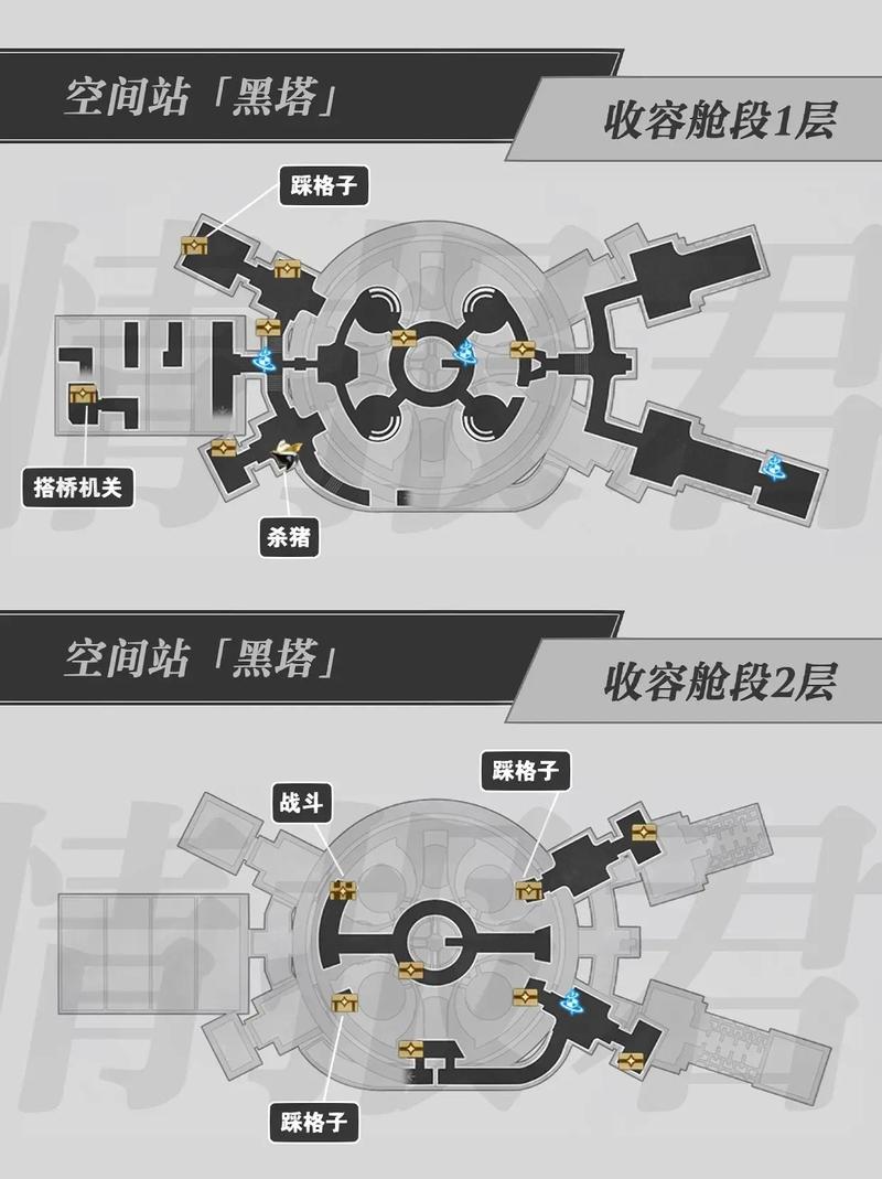 《崩坏星穹铁道：黑塔区域宝箱全攻略——收容舱段普通战利品收集位置详解》