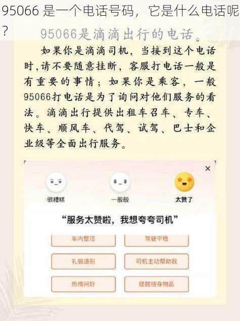 95066 是一个电话号码，它是什么电话呢？