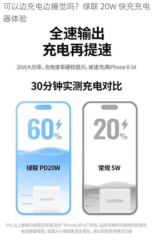 可以边充电边睡觉吗？绿联 20W 快充充电器体验