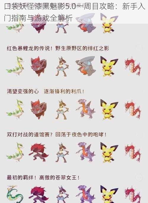 口袋妖怪漆黑魅影5.0一周目攻略:新手入门指南与游戏全解析