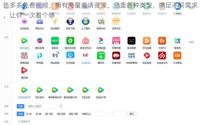 色多多免费视频，拥有海量高清资源，涵盖各种类型，满足不同需求，让你一次看个够