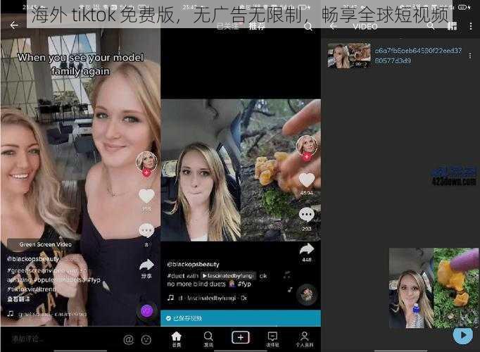 海外 tiktok 免费版，无广告无限制，畅享全球短视频