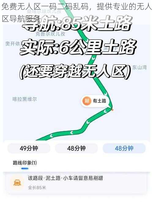 免费无人区一码二码乱码，提供专业的无人区导航服务