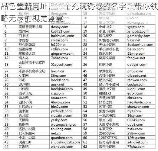 品色堂新网址，一个充满诱惑的名字，带你领略无尽的视觉盛宴