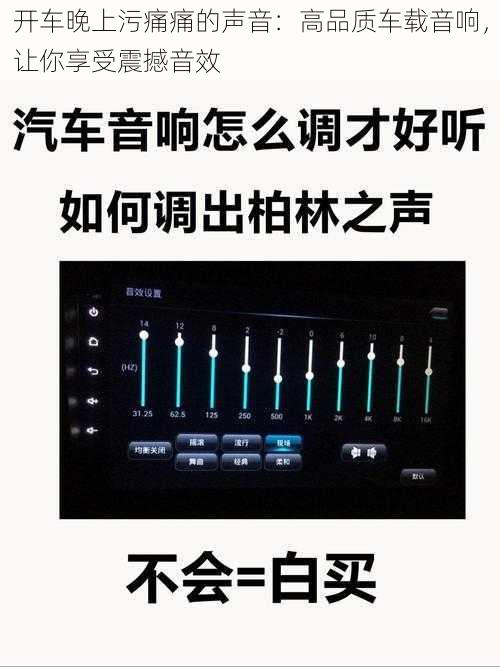 开车晚上污痛痛的声音：高品质车载音响，让你享受震撼音效