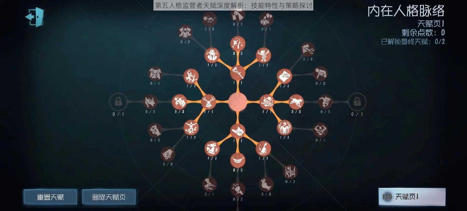 第五人格监管者天赋深度解析：技能特性与策略探讨