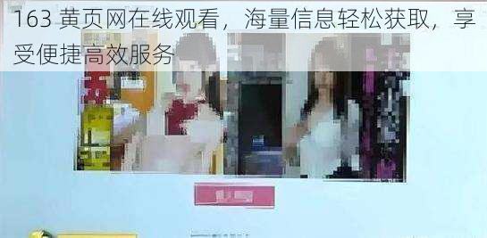 163 黄页网在线观看，海量信息轻松获取，享受便捷高效服务