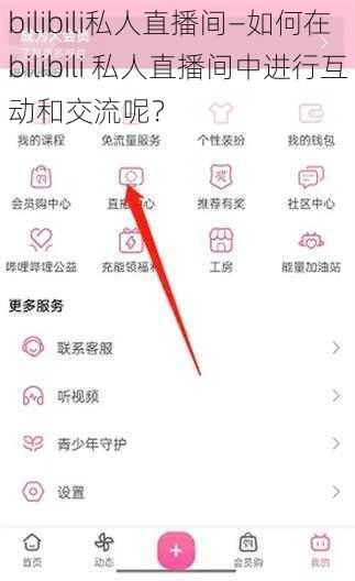 bilibili私人直播间—如何在 bilibili 私人直播间中进行互动和交流呢？