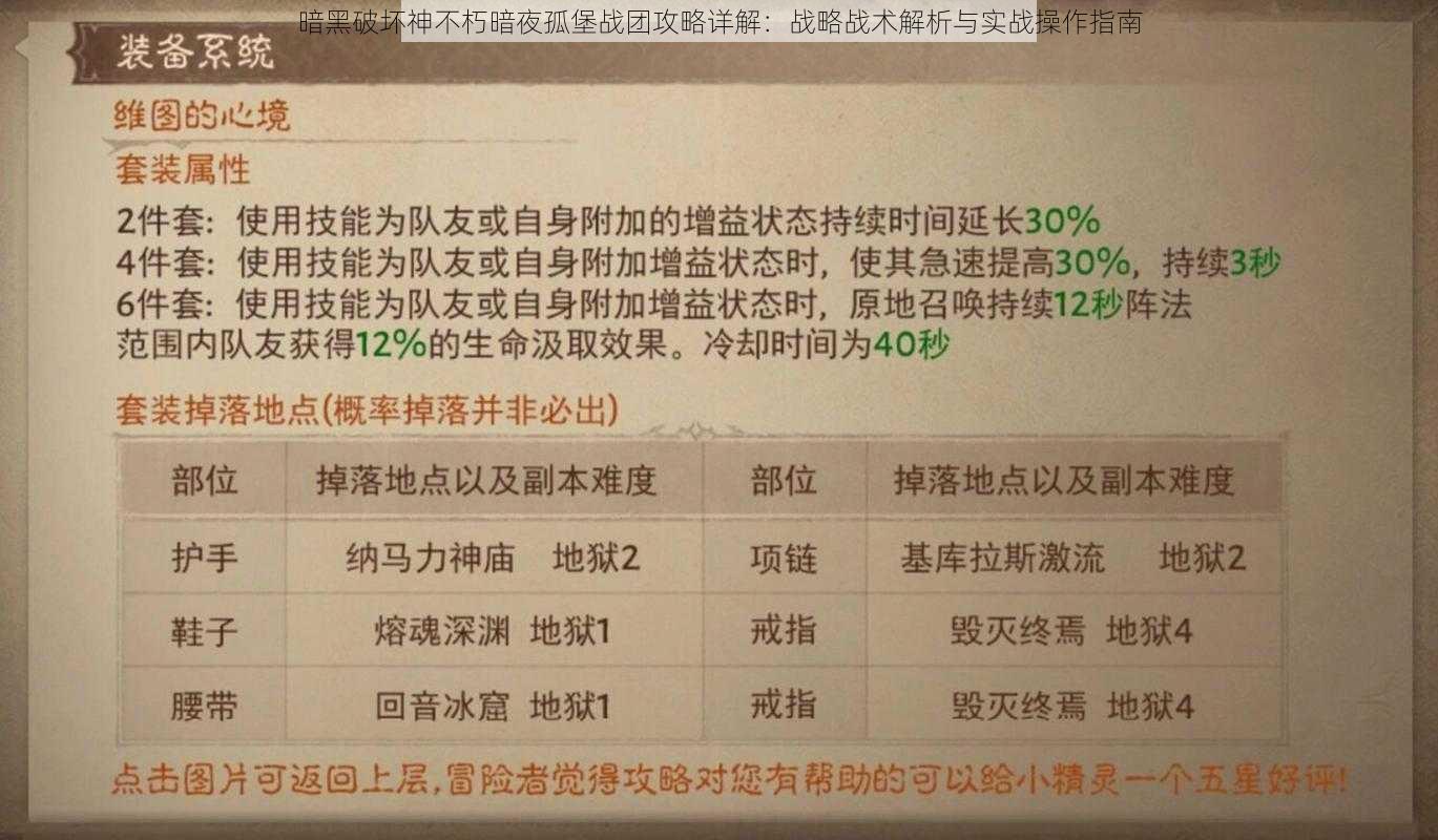 暗黑破坏神不朽暗夜孤堡战团攻略详解：战略战术解析与实战操作指南