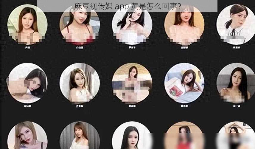 麻豆视传媒 app 黄是怎么回事？