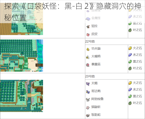 探索《口袋妖怪：黑-白 2》隐藏洞穴的神秘位置