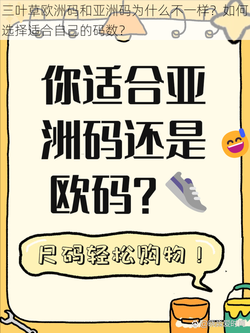 三叶草欧洲码和亚洲码为什么不一样？如何选择适合自己的码数？