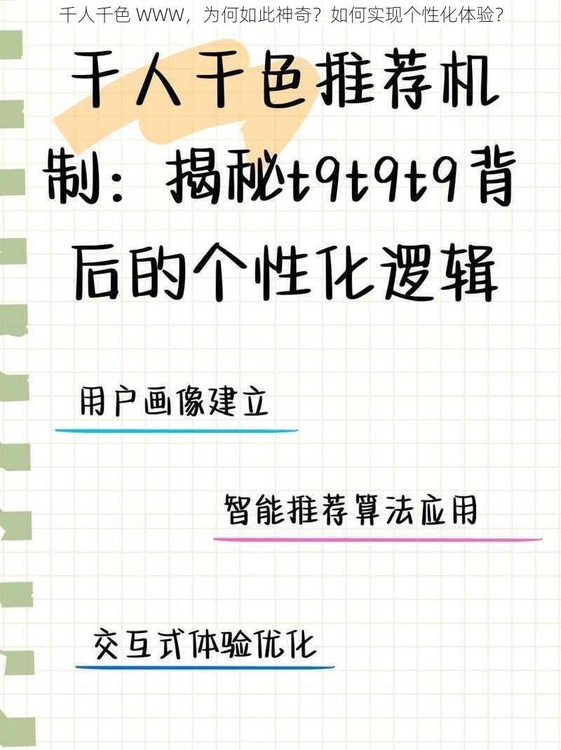 千人千色 WWW，为何如此神奇？如何实现个性化体验？