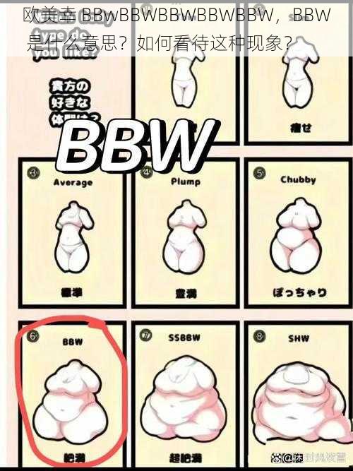 欧美幸 BBwBBWBBWBBWBBW，BBW 是什么意思？如何看待这种现象？