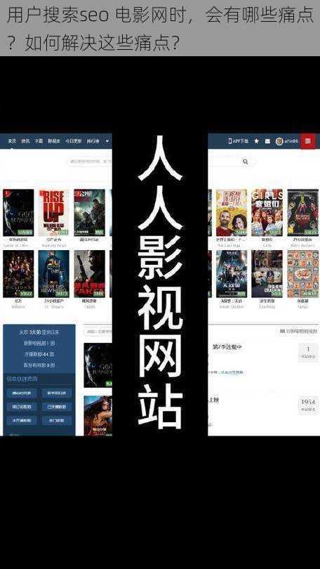 用户搜索seo 电影网时，会有哪些痛点？如何解决这些痛点？