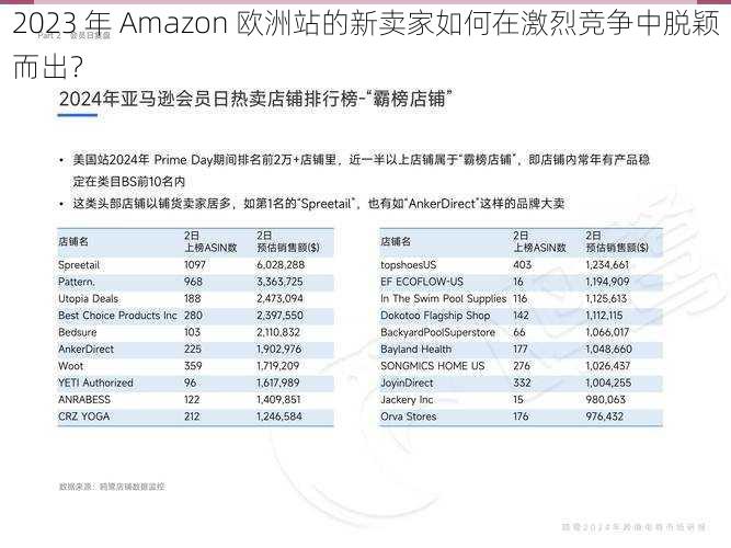 2023 年 Amazon 欧洲站的新卖家如何在激烈竞争中脱颖而出？