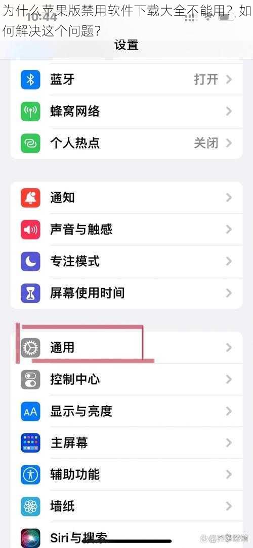 为什么苹果版禁用软件下载大全不能用？如何解决这个问题？