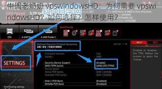 中国老奶奶 vpswindowsHD：为何需要 vpswindowsHD？如何选择？怎样使用？