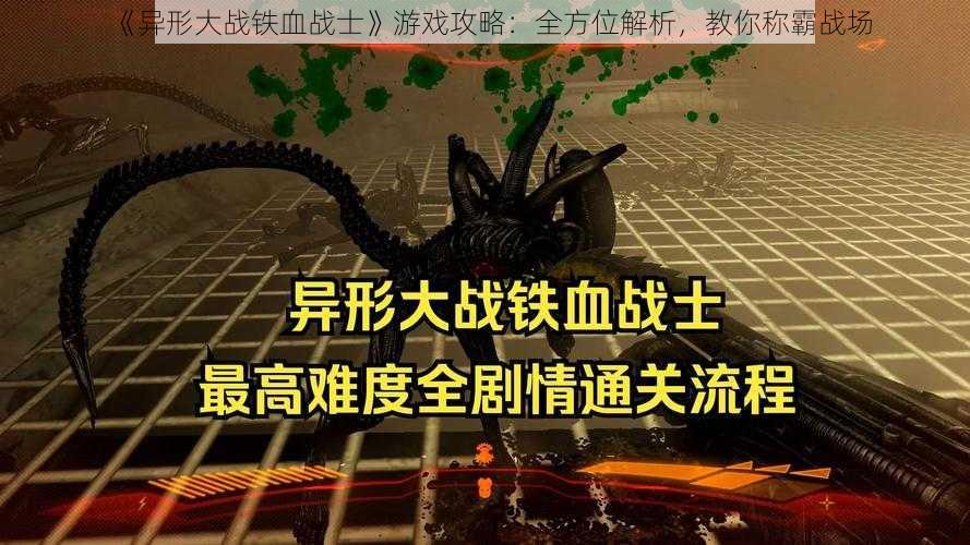 《异形大战铁血战士》游戏攻略：全方位解析，教你称霸战场