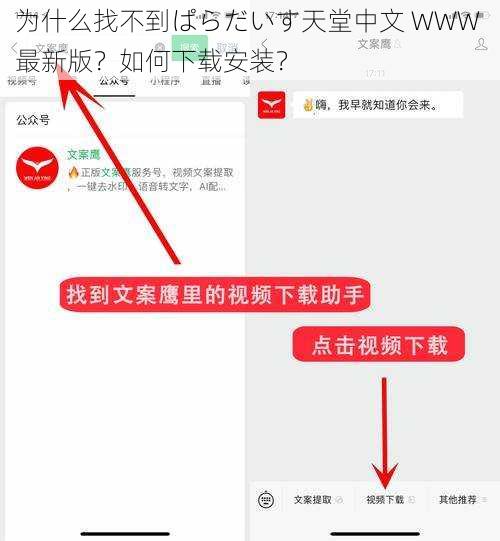 为什么找不到ぱらだいす天堂中文 WWW 最新版？如何下载安装？