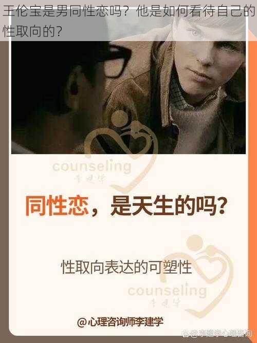 王伦宝是男同性恋吗？他是如何看待自己的性取向的？