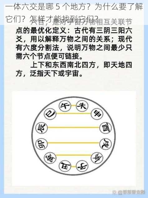 一体六交是哪 5 个地方？为什么要了解它们？怎样才能找到它们？