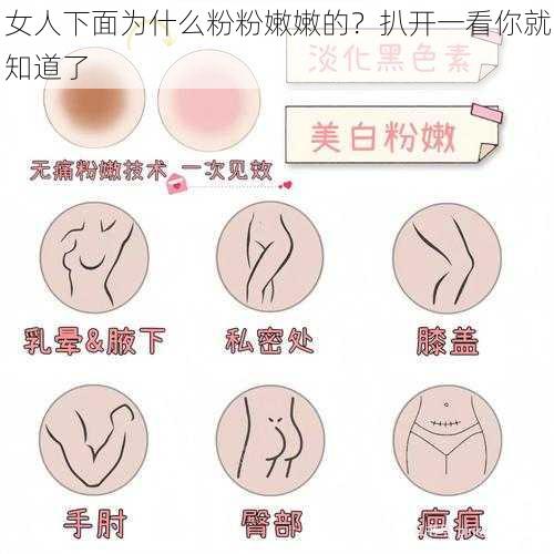 女人下面为什么粉粉嫩嫩的？扒开一看你就知道了