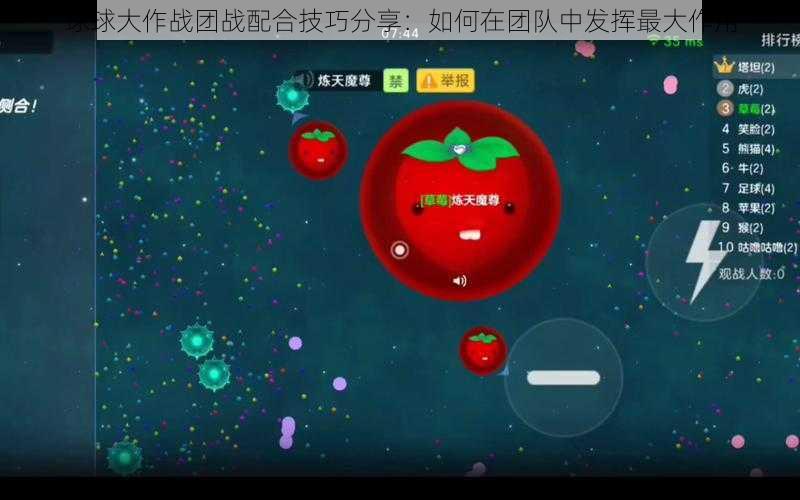 球球大作战团战配合技巧分享：如何在团队中发挥最大作用